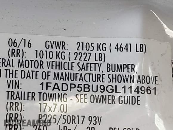 ✅ 2016 Ford C-Max SEL • VIN: 1FADP5BU9GL114961 • Lot: 43142491. Wystawiony na IAAI z przebiegiem 100 727 mil. Bezpłatny archiwum sprzedaży aukcyjnych z USA i szczegółowy raport historii pojazdu na DreamBid. Zdjęcie 9.