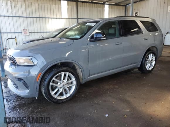 ✅ 2024 Dodge Durango GT Plus • VIN: 1C4RDJDG1RC157153 • Lot: 92370965. Wystawiony na Copart z przebiegiem 50 051 mil. Bezpłatny archiwum sprzedaży aukcyjnych z USA i szczegółowy raport historii pojazdu na DreamBid. Zdjęcie 1.