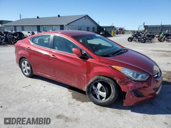 ✅ 2013 Hyundai Elantra GLS • VIN: 5NPDH4AEXDH417503 • Lot: 89559035. Listed on Copart with 106,858 mi. Free auction sales archive from the USA and detailed vehicle history report at DreamBid. Image 4.