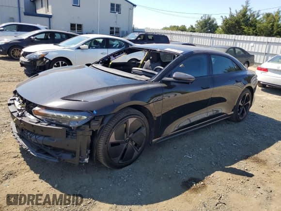 ✅ 2025 Lucid Air Touring • VIN: 50EA1TEA2SA009683 • Lot: 70871285. Listed on Copart with 4,921 mi. Free auction sales archive from the USA and detailed vehicle history report at DreamBid. Image 1.