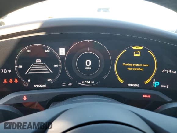 ✅ 2023 Porsche Taycan • VIN: WP0AA2Y16PSA10379 • Lot: 45594855. Listed on Copart with 5,156 mi. Free auction sales archive from the USA and detailed vehicle history report at DreamBid. Image 9.