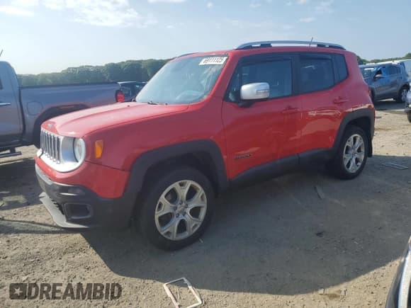 ✅ 2016 Jeep Renegade Limited • VIN: ZACCJBDT9GPD04801 • Лот: 69111125. Опубликован ранее на Copart с пробегом 100 123 миль. Бесплатный доступ к архиву аукционных продаж из США и подробный отчёт об истории автомобиля на DreamBid. Изображение 1.