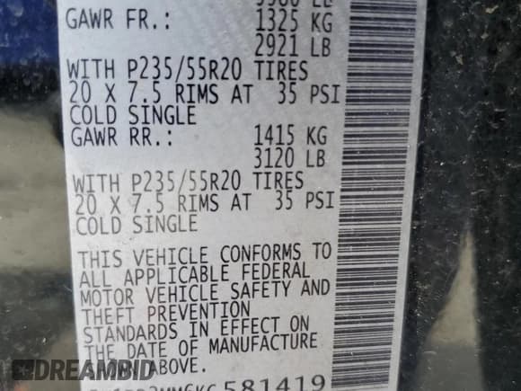 ✅ 2019 Nissan Pathfinder S • VIN: 5N1DR2MM6KC581419 • Лот: 58922465. Опубликован ранее на Copart с пробегом 94 176 миль. Бесплатный доступ к архиву аукционных продаж из США и подробный отчёт об истории автомобиля на DreamBid. Изображение 13.