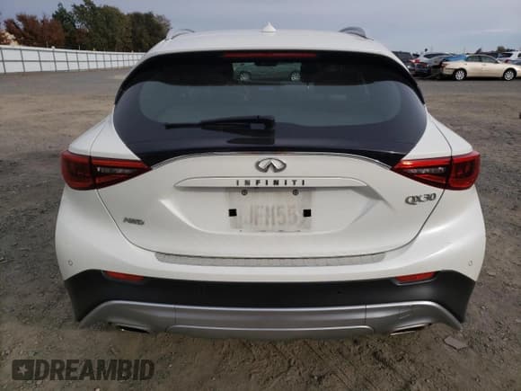✅ 2018 Infiniti QX30 Essential • VIN: SJKCH5CR2JA003228 • Lot: 81622384. Listed on Copart with 60,357 mi. Free auction sales archive from the USA and detailed vehicle history report at DreamBid. Image 6.