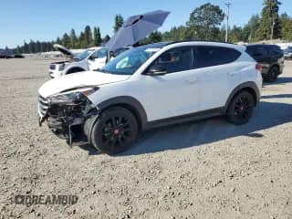 2017 Hyundai Tucson Night Edition with VIN KM8J3CA27HU515719, listed as a Copart auction lot 68161885 with 85,796 mi miles and Salvage title. Bid and sale history available at DreamBid. Image 1.