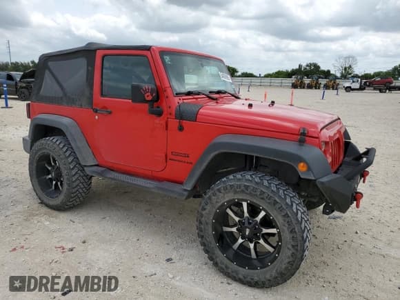 ✅ 2017 Jeep Wrangler Sport • VIN: 1C4AJWAG0HL664146 • Lot: 54006985. Listed on Copart with 38,008 mi. Free auction sales archive from the USA and detailed vehicle history report at DreamBid. Image 4.
