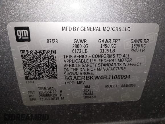 ✅ 2024 Buick Enclave Essence • VIN: 5GAERBKW4RJ108994 • Lot: 42308546. Listed on IAAI with 35,115 mi. Free auction sales archive from the USA and detailed vehicle history report at DreamBid. Image 9.