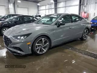 2021 Hyundai Sonata SEL Plus с VIN 5NPEJ4J29MH087173, выставлен на аукционе Copart как лот 66577135 с пробегом 60 197 миль миль и Списание • Salvage title. История ставок и продаж доступна на DreamBid. Изображение 1.