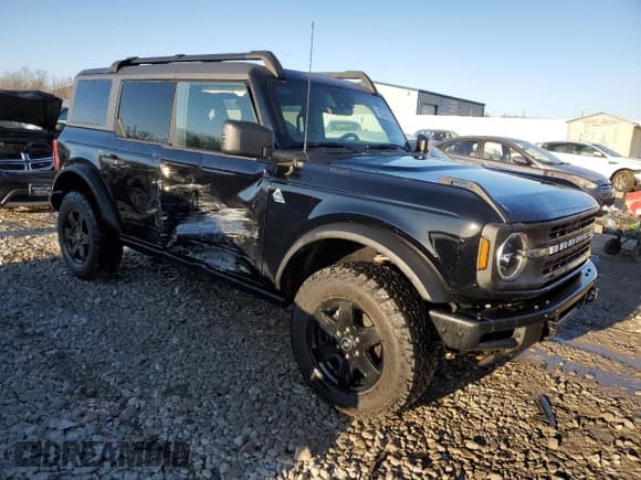 ✅ 2024 Ford Bronco Black Diamond • VIN: 1FMEE1BPXRLA33991 • Lot: 42259825. Listed on Copart with 24,969 mi. Free auction sales archive from the USA and detailed vehicle history report at DreamBid. Image 4.