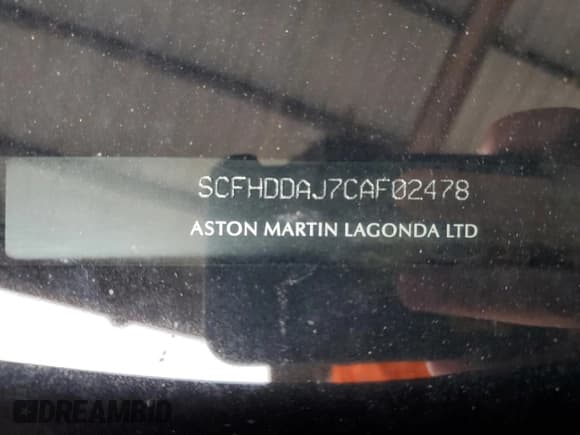 ✅ 2012 Aston Martin Rapide • VIN: SCFHDDAJ7CAF02478 • Lot: 59149215. Wystawiony na Copart z przebiegiem 51 426 mil. Bezpłatny archiwum sprzedaży aukcyjnych z USA i szczegółowy raport historii pojazdu na DreamBid. Zdjęcie 12.