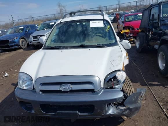 2005 Hyundai Santa Fe GLS with VIN KM8SC73D45U979458, listed as a IAAI auction lot 41667932 with 221,882 mi miles and . Bid and sale history available at DreamBid. Image 12.