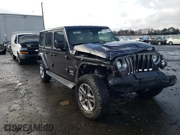 ✅ 2018 Jeep Wrangler Unlimited Sahara • VIN: 1C4HJXEG0JW322926 • Lot: 94485715. Listed on Copart with 76,414 mi. Free auction sales archive from the USA and detailed vehicle history report at DreamBid. Image 14.