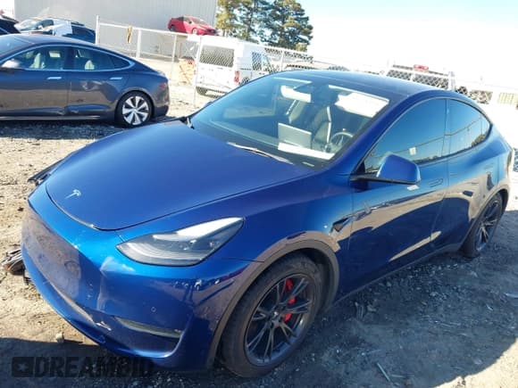 ✅ 2022 Tesla Model Y Performance • VIN: 7SAYGDEF7NF374796 • Lot: 43448391. Listed on IAAI with 91,975 mi. Free auction sales archive from the USA and detailed vehicle history report at DreamBid. Image 2.