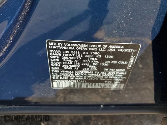 ✅ 2023 Volkswagen Atlas 2.0T SEL R-Line Black • VIN: 1V2SC2CA5PC223447 • Lot: 73005274. Wystawiony na Copart z przebiegiem 41 211 mil. Bezpłatny archiwum sprzedaży aukcyjnych z USA i szczegółowy raport historii pojazdu na DreamBid. Zdjęcie 14.