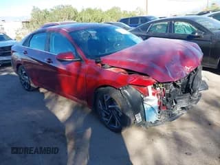 ✅ 2024 Hyundai Elantra Limited • VIN: KMHLP4DG4RU818307 • Lot: 43679855. Listed on IAAI with 25,663 mi. Free auction sales archive from the USA and detailed vehicle history report at DreamBid. Image 1.