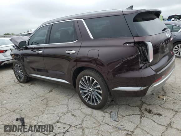 2024 Hyundai Palisade Calligraphy z VIN KM8R7DGE0RU734487, wystawiony jako Copart lot #64662714 z przebiegiem 6 034 mil mil oraz Szkoda całkowita • Salvage title. Historia ofert i sprzedaży dostępna na DreamBid. Obrazek 2.