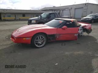 1986 Chevrolet Corvette with VIN 1G1YY6786G5906444, listed as a Copart auction lot 80259824 with 98,783 mi miles and Salvage title. Bid and sale history available at DreamBid. Image 1.
