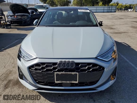 ✅ 2025 Audi A3 Premium Plus • VIN: WAUHUDGY7SA057915 • Lot: 57515805. Listed on Copart with 2,489 mi. Free auction sales archive from the USA and detailed vehicle history report at DreamBid. Image 5.