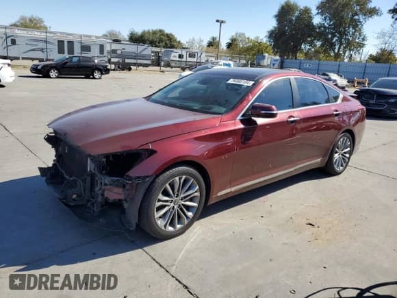 2015 Hyundai Genesis 3.8L z VIN KMHGN4JE2FU026744, wystawiony jako Copart lot #76066104 z przebiegiem 163 460 mil mil oraz Szkoda całkowita • Salvage title. Historia ofert i sprzedaży dostępna na DreamBid. Obrazek 1.