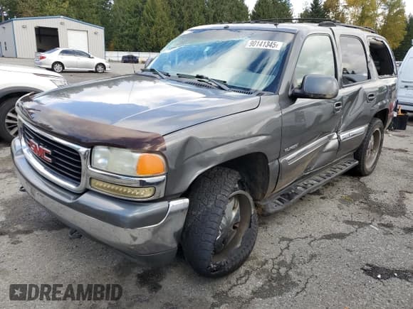 ✅ 2002 GMC Yukon SLT • VIN: 1GKEK13Z82J248093 • Лот: 90141345. Опубликован ранее на Copart с пробегом 279 330 миль. Бесплатный доступ к архиву аукционных продаж из США и подробный отчёт об истории автомобиля на DreamBid. Изображение 1.