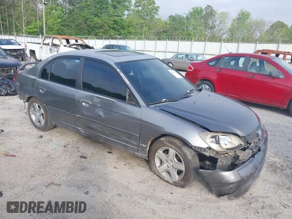 ✅ 2005 Honda Civic EX SSRS • VIN: 2HGES26875H549949 • Лот: 42127207. Опубликован ранее на IAAI с пробегом 276 638 миль. Бесплатный доступ к архиву аукционных продаж из США и подробный отчёт об истории автомобиля на DreamBid. Изображение 1.