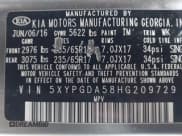 ✅ 2017 Kia Sorento LX • VIN: 5XYPGDA58HG209729 • Lot: 43548801. Listed on IAAI with 199,270 mi. Free auction sales archive from the USA and detailed vehicle history report at DreamBid. Image 9.