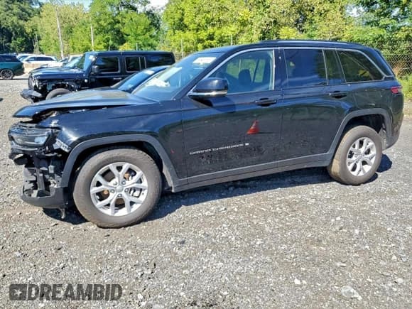 ✅ 2023 Jeep Grand Cherokee Limited • VIN: 1C4RJHBG1PC640949 • Лот: 95743405. Опубликован ранее на Copart с пробегом Не указан. Бесплатный доступ к архиву аукционных продаж из США и подробный отчёт об истории автомобиля на DreamBid. Изображение 1.