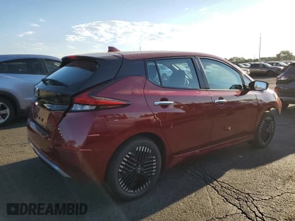 ✅ 2025 Nissan LEAF SV Plus • VIN: 1N4CZ1CV1SC562707 • Lot: 69453165. Listed on Copart with 2,857 mi. Free auction sales archive from the USA and detailed vehicle history report at DreamBid. Image 3.