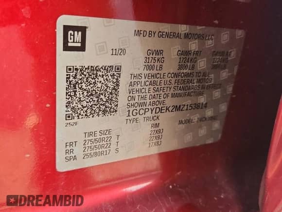 2021 Chevrolet Silverado 1500 LT z VIN 1GCPYDEK2MZ153814, wystawiony jako Copart lot #68332095 z przebiegiem 61 634 mil mil oraz Szkoda całkowita • Salvage title. Historia ofert i sprzedaży dostępna na DreamBid. Obrazek 12.