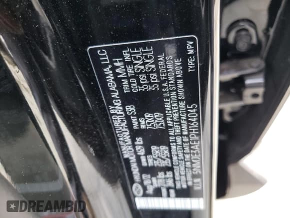 ✅ 2023 Hyundai Tucson Limited • VIN: 5NMJE3AE1PH164045 • Лот: 69935003. Опубликован ранее на Copart с пробегом 3 936 миль. Бесплатный доступ к архиву аукционных продаж из США и подробный отчёт об истории автомобиля на DreamBid. Изображение 13.