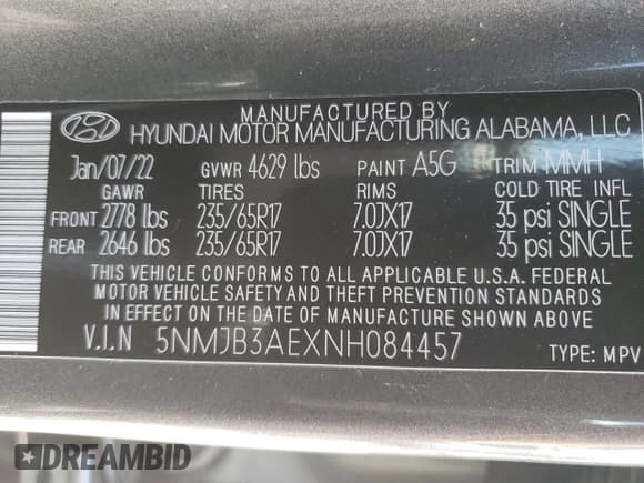 ✅ 2022 Hyundai Tucson SEL • VIN: 5NMJB3AEXNH084457 • Lot: 56005524. Wystawiony na Copart z przebiegiem 18 015 mil. Bezpłatny archiwum sprzedaży aukcyjnych z USA i szczegółowy raport historii pojazdu na DreamBid. Zdjęcie 14.