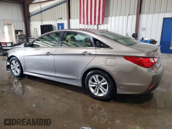 2014 Hyundai Sonata GLS with VIN 5NPEB4AC4EH865452, listed as a Copart auction lot 69540055 with 163,498 mi miles and Salvage title. Bid and sale history available at DreamBid. Image 2.