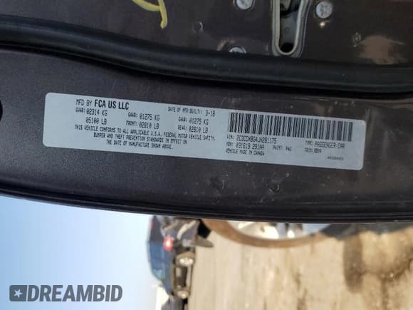 ✅ 2018 Dodge Charger SXT • VIN: 2C3CDXBG4JH281175 • Lot: 90253055. Listed on Copart with 144,521 mi. Free auction sales archive from the USA and detailed vehicle history report at DreamBid. Image 13.