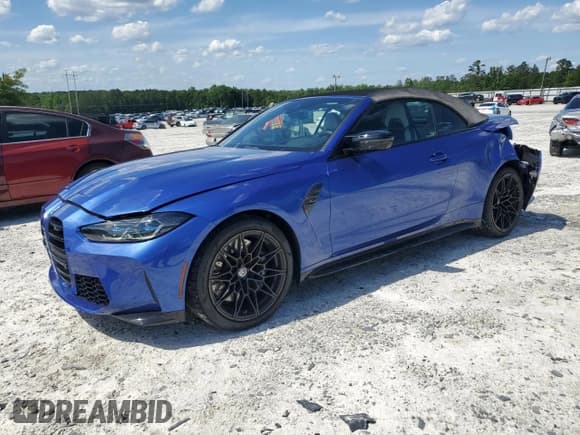 ✅ 2023 BMW M4 Competition xDrive • VIN: WBS33BA0XPCM13463 • Lot: 55806474. Listed on Copart with 9,159 mi. Free auction sales archive from the USA and detailed vehicle history report at DreamBid. Image 1.