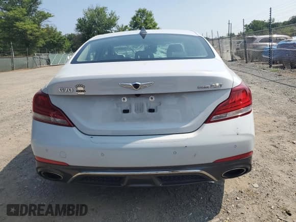 ✅ 2020 Genesis G70 3.3T • VIN: KMTG34LEXLU057776 • Lot: 64607625. Wystawiony na Copart z przebiegiem 63 836 mil. Bezpłatny archiwum sprzedaży aukcyjnych z USA i szczegółowy raport historii pojazdu na DreamBid. Zdjęcie 6.