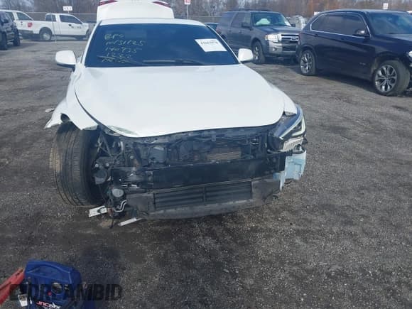 ✅ 2018 Infiniti Q60 Red Sport 400 • VIN: JN1FV7EL9JM631222 • Lot: 43663970. Listed on IAAI with 80,541 mi. Free auction sales archive from the USA and detailed vehicle history report at DreamBid. Image 6.