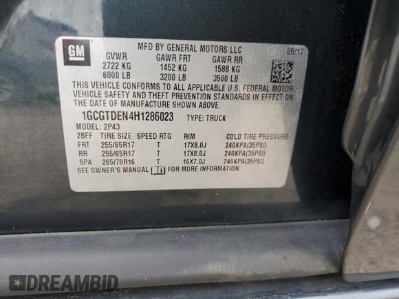 ✅ 2017 Chevrolet Colorado 4WD Z71 • VIN: 1GCGTDEN4H1286023 • Лот: 74072274. Опубликован ранее на Copart с пробегом 78 610 миль. Бесплатный доступ к архиву аукционных продаж из США и подробный отчёт об истории автомобиля на DreamBid. Изображение 14.