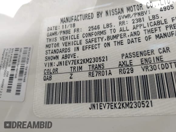 ✅ 2019 Infiniti Q60 Luxe • VIN: JN1EV7EK2KM230521 • Lot: 42527574. Wystawiony na IAAI z przebiegiem 112 348 mil. Bezpłatny archiwum sprzedaży aukcyjnych z USA i szczegółowy raport historii pojazdu na DreamBid. Zdjęcie 9.