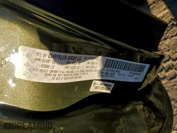 ✅ 2012 FIAT 500 Pop • VIN: 3C3CFFAR8CT365453 • Lot: 95008765. Listed on Copart with 104,718 mi. Free auction sales archive from the USA and detailed vehicle history report at DreamBid. Image 13.