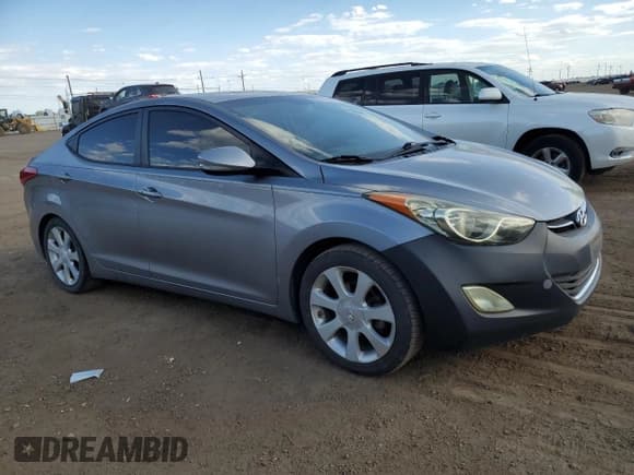 ✅ 2013 Hyundai Elantra GLS • VIN: KMHDH4AE4DU735294 • Lot: 81984755. Listed on Copart with 183,601 mi. Free auction sales archive from the USA and detailed vehicle history report at DreamBid. Image 4.