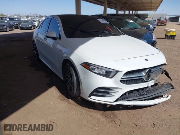 ✅ 2021 Mercedes-Benz A 35 AMG • VIN: W1K3G5BB9MJ321173 • Lot: 41743895. Listed on IAAI with 52,247 mi. Free auction sales archive from the USA and detailed vehicle history report at DreamBid. Image 1.