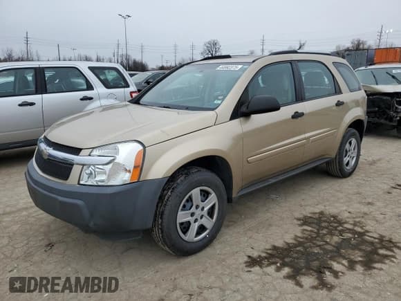 ✅ 2005 Chevrolet Equinox LS • VIN: 2CNDL13F556206360 • Лот: 44892375. Опубликован ранее на Copart с пробегом 91 942 миль. Бесплатный доступ к архиву аукционных продаж из США и подробный отчёт об истории автомобиля на DreamBid. Изображение 1.