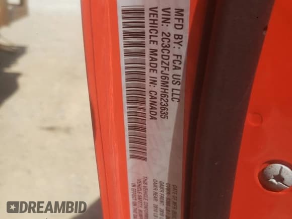 ✅ 2021 Dodge Challenger R/T Scat Pack • VIN: 2C3CDZFJ6MH623635 • Lot: 60950963. Wystawiony na Copart z przebiegiem 6 953 mil. Bezpłatny archiwum sprzedaży aukcyjnych z USA i szczegółowy raport historii pojazdu na DreamBid. Zdjęcie 13.