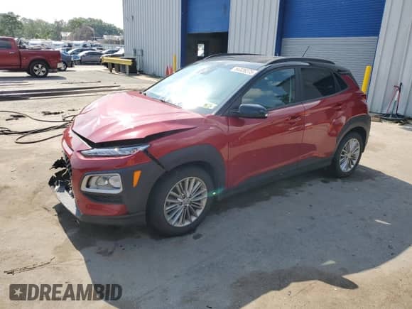 2021 Hyundai Kona SEL z VIN KM8K2CAA7MU745088, wystawiony jako Copart lot #66326275 z przebiegiem 65 392 mil mil oraz Szkoda całkowita • Salvage title. Historia ofert i sprzedaży dostępna na DreamBid. Obrazek 1.