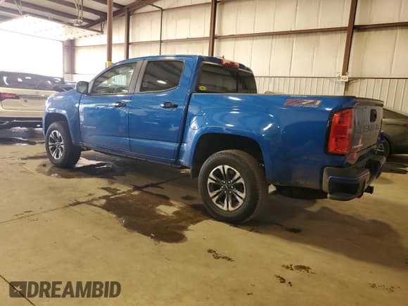 ✅ 2021 Chevrolet Colorado 4WD Z71 • VIN: 1GCGTDEN4M1123091 • Lot: 80801305. Listed on Copart with Not provided. Free auction sales archive from the USA and detailed vehicle history report at DreamBid. Image 2.