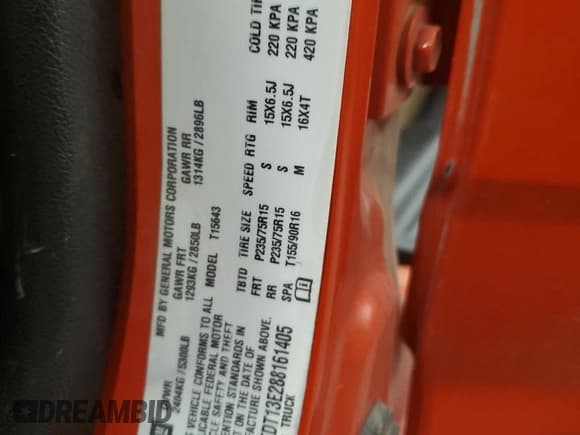 ✅ 2008 GMC Canyon SLE2 • VIN: 1GTDT13E288161405 • Лот: 69254155. Опубликован ранее на Copart с пробегом 123 511 миль. Бесплатный доступ к архиву аукционных продаж из США и подробный отчёт об истории автомобиля на DreamBid. Изображение 13.