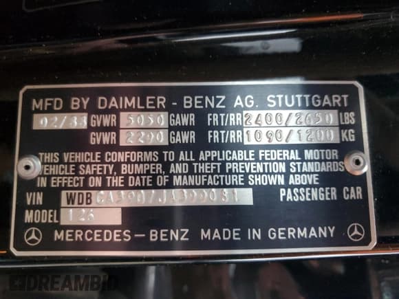 ✅ 1988 Mercedes-Benz 560 • VIN: WDBCA39D7JA399081 • Lot: 84432025. Listed on Copart with 118,269 mi. Free auction sales archive from the USA and detailed vehicle history report at DreamBid. Image 12.