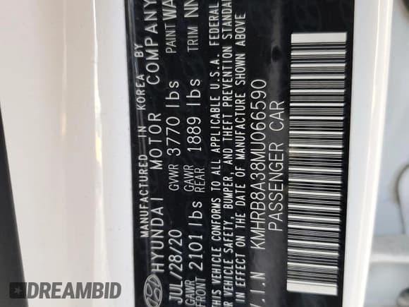 ✅ 2021 Hyundai Venue SE • VIN: KMHRB8A38MU066590 • Lot: 81323464. Listed on Copart with 81,328 mi. Free auction sales archive from the USA and detailed vehicle history report at DreamBid. Image 14.