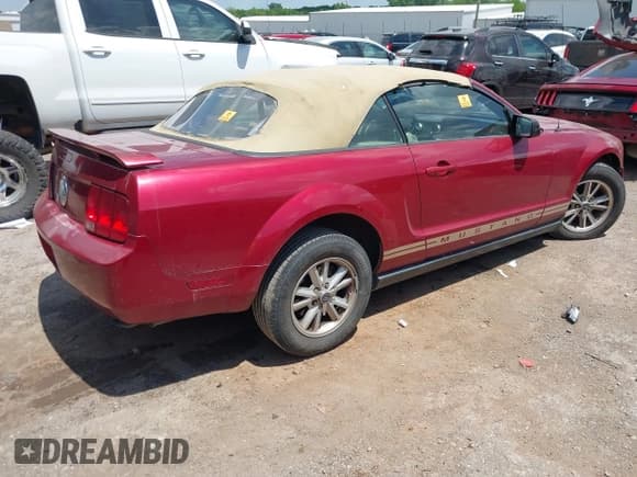 ✅ 2005 Ford Mustang Deluxe • VIN: 1ZVFT84N655253370 • Lot: 42228590. Listed on IAAI with 173,753 mi. Free auction sales archive from the USA and detailed vehicle history report at DreamBid. Image 4.