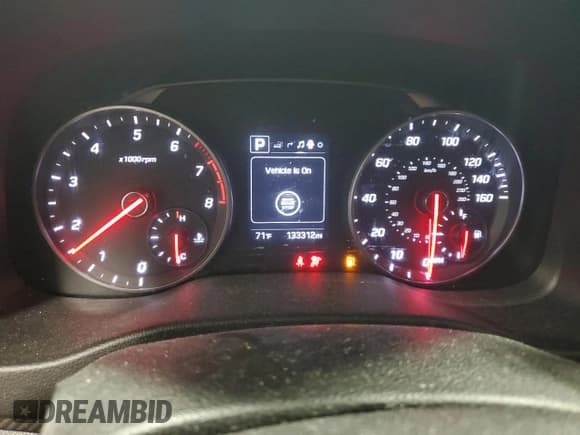 ✅ 2018 Hyundai Elantra Sport • VIN: KMHD04LB8JU504520 • Lot: 81213065. Listed on Copart with 133,312 mi. Free auction sales archive from the USA and detailed vehicle history report at DreamBid. Image 9.